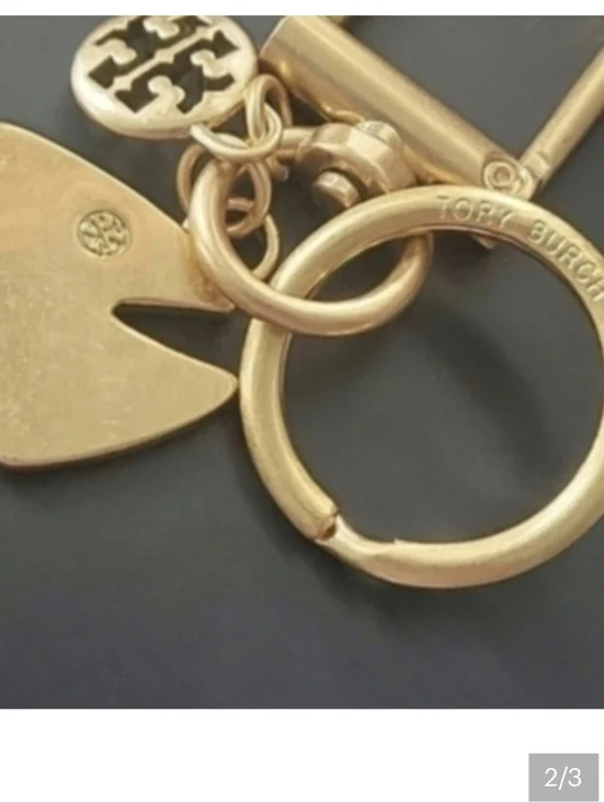 Tory Burch Gold Fishbone Keychain - Picture 3 of 3